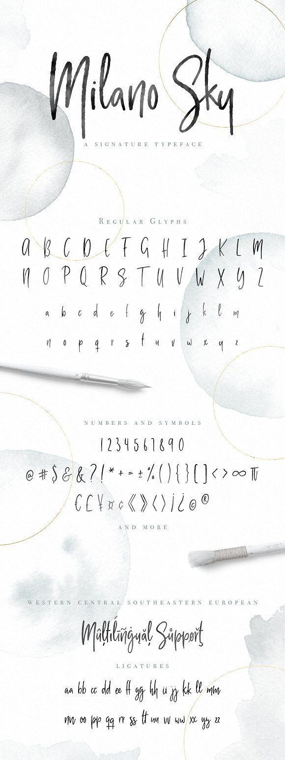 Handwriting signature fonts
